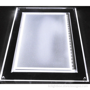 Acrylic LGP Wall Hanging Crystal LED Light Frame